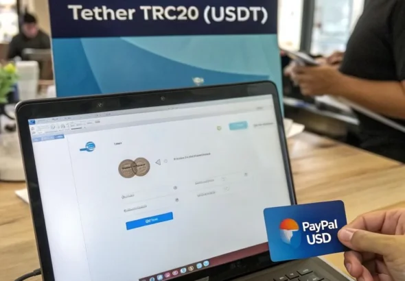 How to buy Tether TRC20 (USDT) with PayPal card (USD)